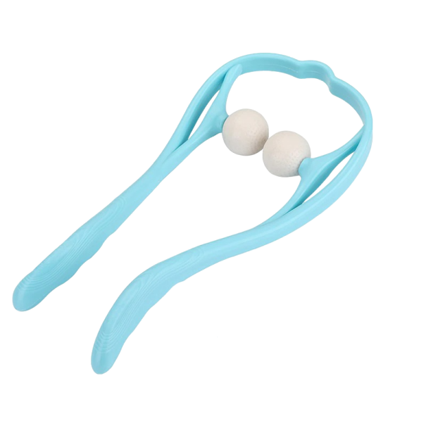 Massage-instrument voor de cervicale wervelkolom blauw