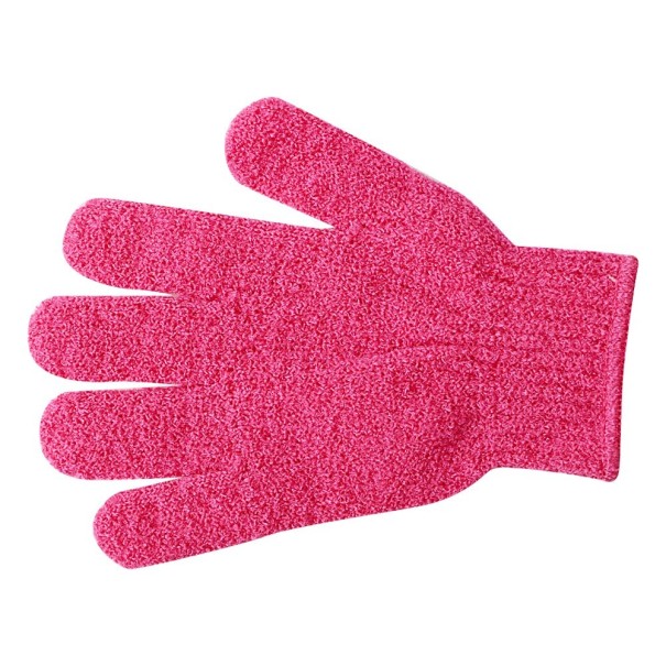 Massagebad handschoenen donkerroze