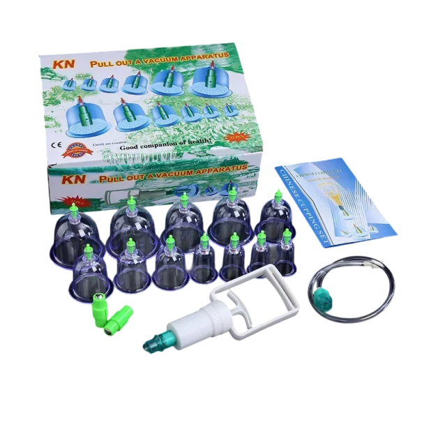 Massagevakuumpumpe til cupping af balder og bryster. Sæt med 12 sugekopper i forskellige størrelser. Løftende cupping-terapi til opstramning 1
