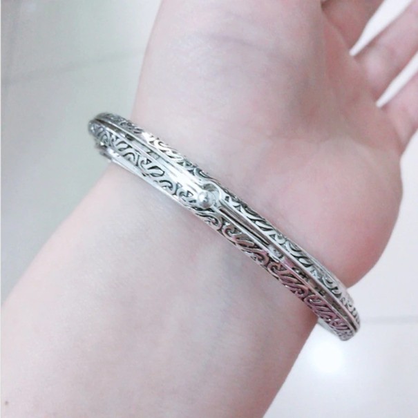 Massieve armband H655 zilver 5,7 cm