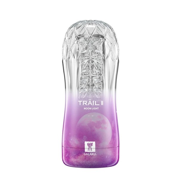 Masturbador masculino 18x7cm com interior realista e embalagem discreta roxo