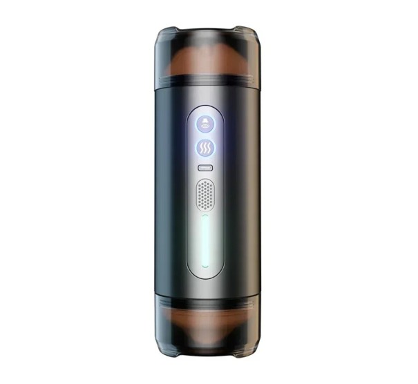 Masturbateur oboustranné vaginale et buccale avec intérieur réaliste, chauffage jusqu'à 42 °C, 22x7,5 cm, emballage discret 1