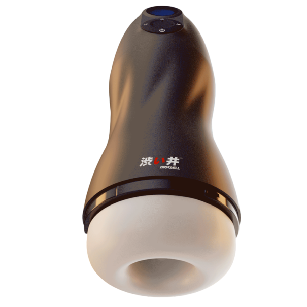 Masturbator negru cu inserție detașabilă, încălzire și răcire, afișaj LED 23,3x8,5 cm, ambalaj discret 1