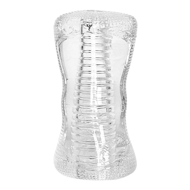 Masturbatore in silicone per uomo 130 x 60 mm con interno realistico, confezione discreta 1