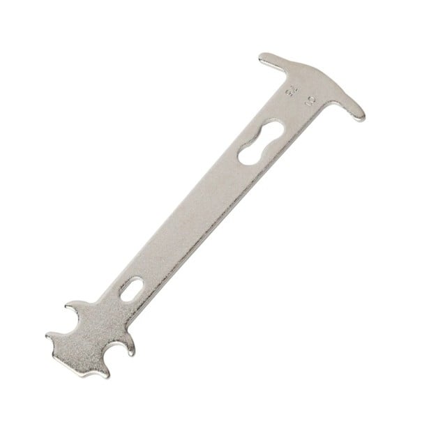Măsură de uzură a lanțului 14 x 4,8 cm Instrument de măsurare metalic pentru verificarea lanțului de bicicletă 38 g Indicator precis al întinderii 1