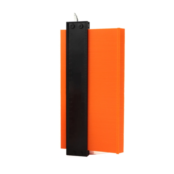Măsurătoare de contur 25,4 cm Șablon de profil din plastic pentru măsurarea formelor Riglă de copiere pentru contururi Pentru lemn, plăci, podele și bricolaj 1