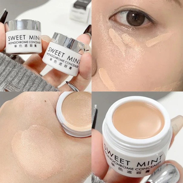 Mat vandfast concealer 6,5 g Langtidsholdbar concealer til rande under øjnene og ujævnheder Let tekstur Fulddækkende concealer 2