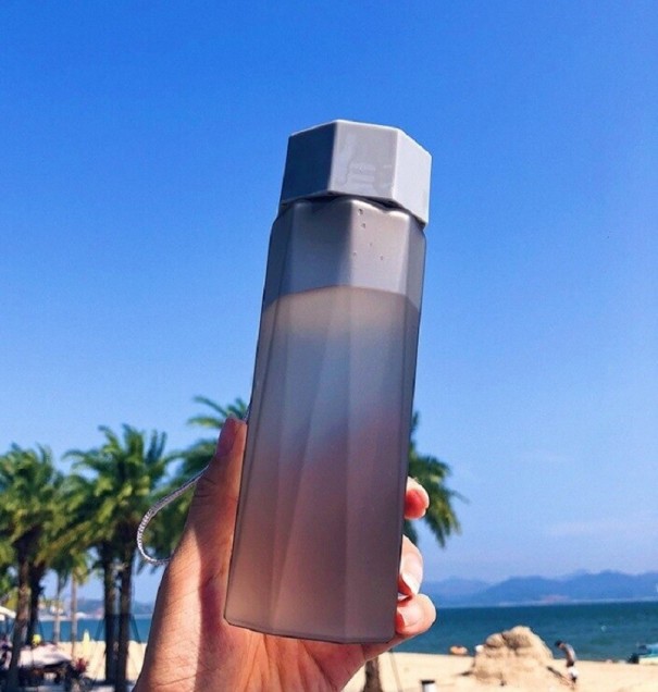 Matkapullo 380 ml harmaa