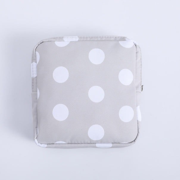 Matkapussukka hygieniatarvikkeille Pussi huoville ja pienelle kosmetiikalle Vetoketjukiinnitys Puuvilla Mitat 13 x 13 x 3 cm 3