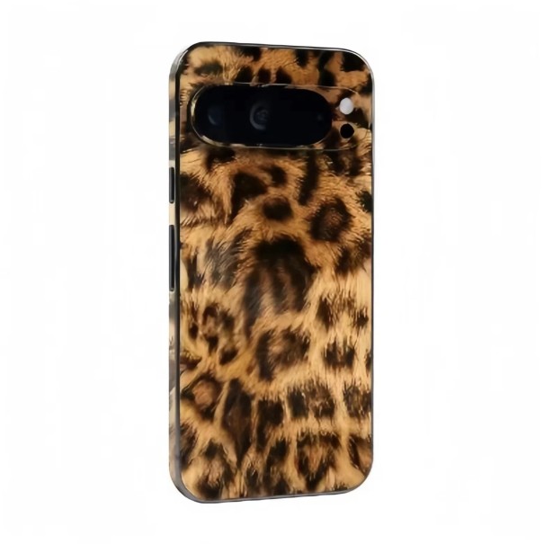 Matná ochranná samolepící fólie s leopardím vzorem na zadní stranu pro Google Pixel 8, hnědá dekorativní nálepka proti poškrábání 1
