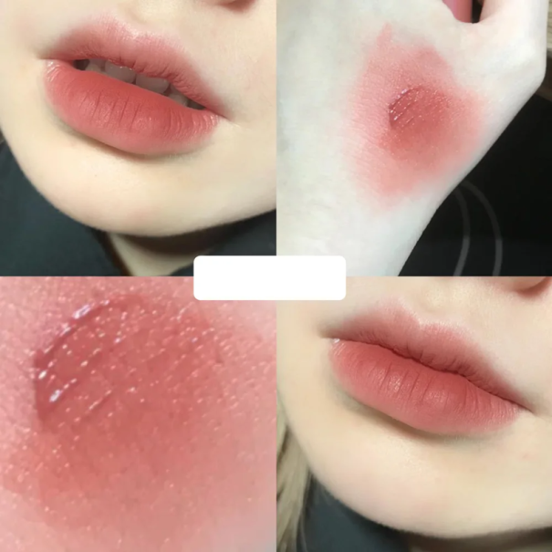 Matná tekutá rtěnka na přívěsku ve tvaru králíčka Originální kosmetický doplněk Dlouhotrvající barva Roztomilý dárek pro ženy Pink