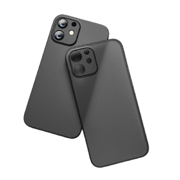 Matné ochranné púzdro na iPhone 12 Pro Max čierna