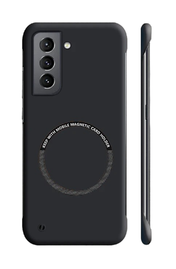 Matný ochranný kryt s podporou MagSafe pre Samsung Galaxy S22 Ultra čierna