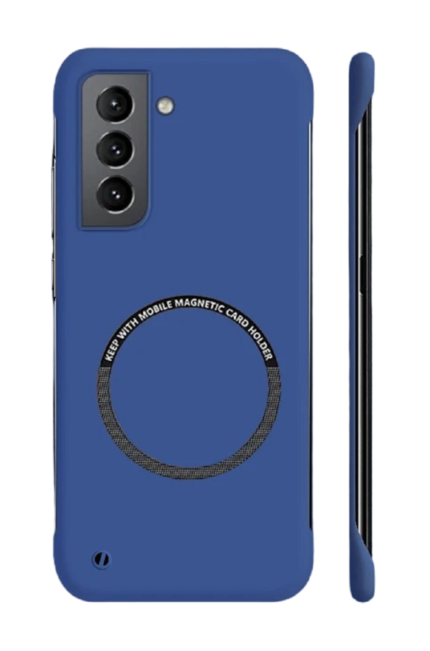 Matný ochranný kryt s podporou MagSafe pro Samsung Galaxy S23 Ultra modrá