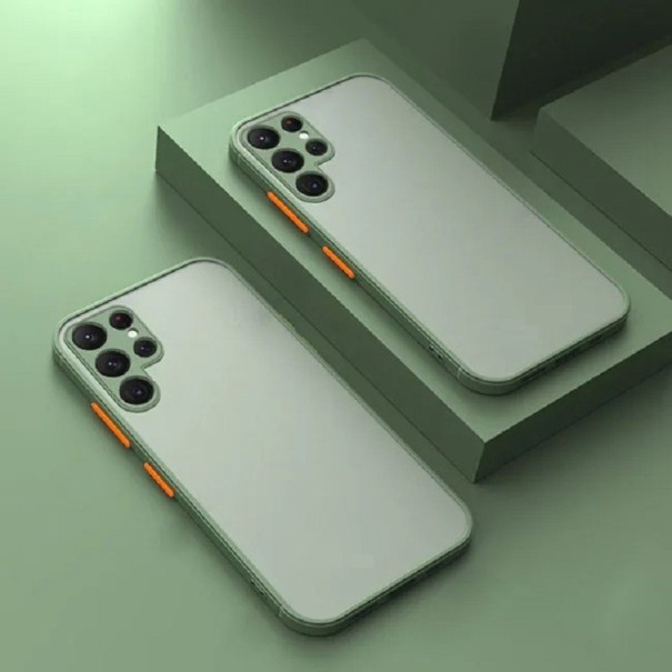 Matowe etui ochronne do Samsunga A14 5G jasnozielony