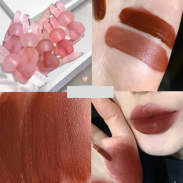 Matt folyékony ajakrúzs Long Lasting Lipstick rúzs nyuszi motívummal 4