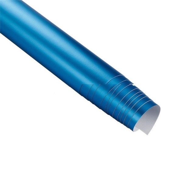 Matte autofolie blauw