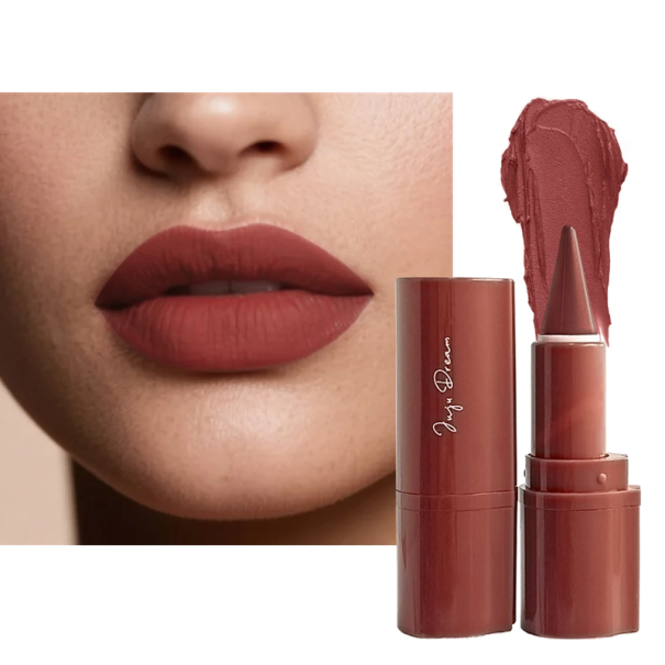 Matte Lippenstift en Lippenpotlood 2in1 3 g Cosmetisch hulpmiddel voor make-up Lippenaccentuering Zachte textuur Langdurige make-up 76,5 x 26 mm 2