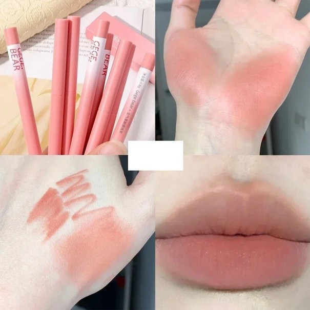 Matte lippenstift in een potlood Matte contour Contourpotlood Lipliner Waterdichte lippenstift 1