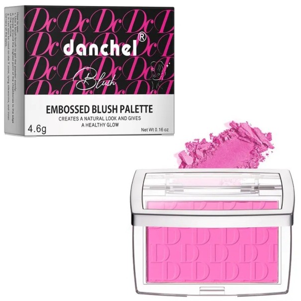 Matte Powder Blush 6.4 x 4.6 cm Illuminating Contour Palette Highly Pigmented Hypoallergenic Face Blush pink