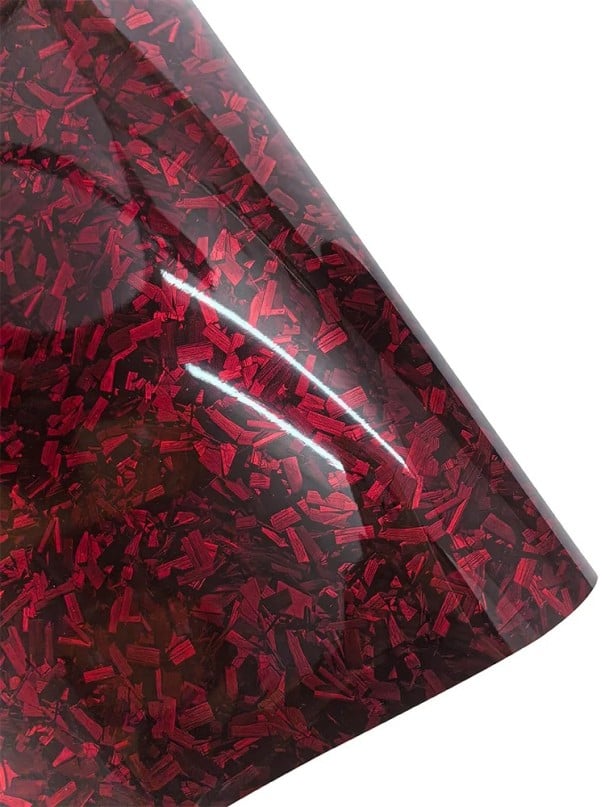 Matte Self-Adhesive Film Coloured 20x152 cm Tuning PVC Film for Bonnet in Matte Finish Bubble-Free red