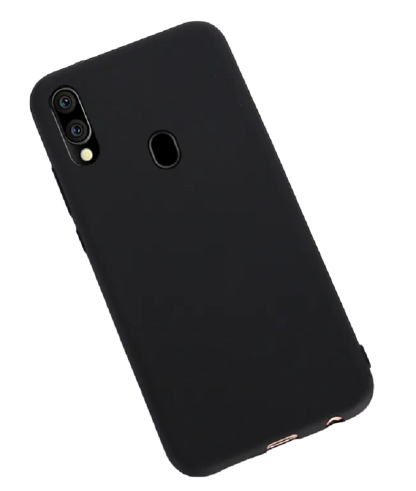 Matte Silicone Case for Samsung Galaxy A10e black