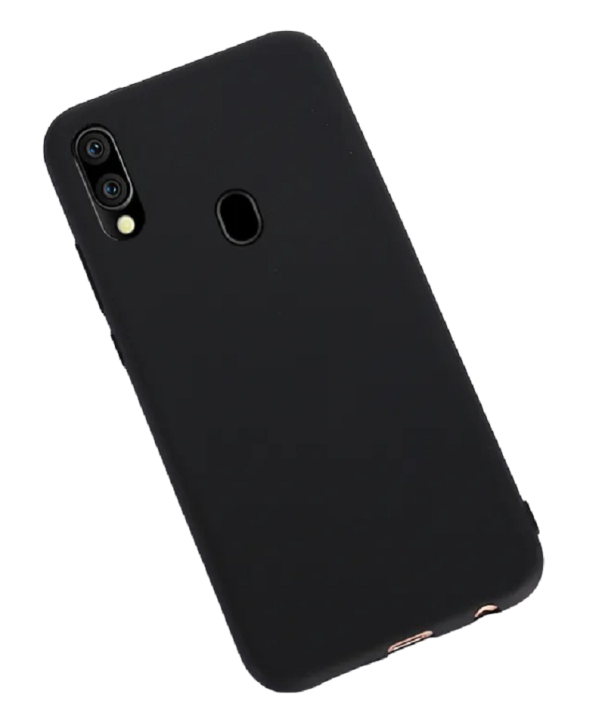 Matte Silikonhülle für Samsung Galaxy A10e schwarz