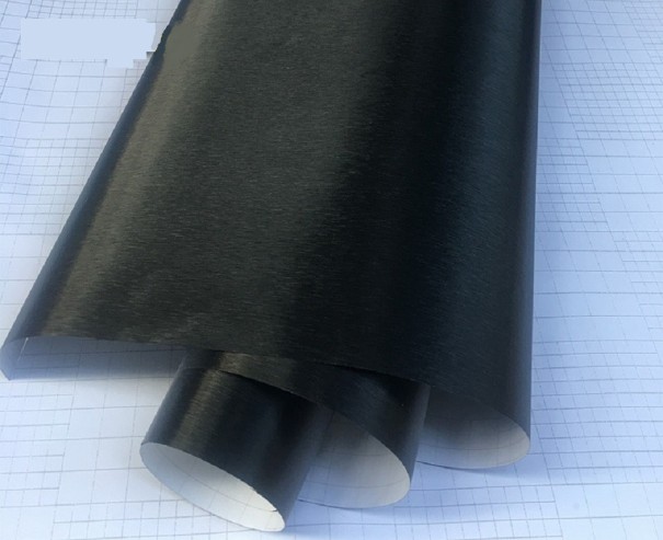 Matte zelfklevende folie zwart 2 m