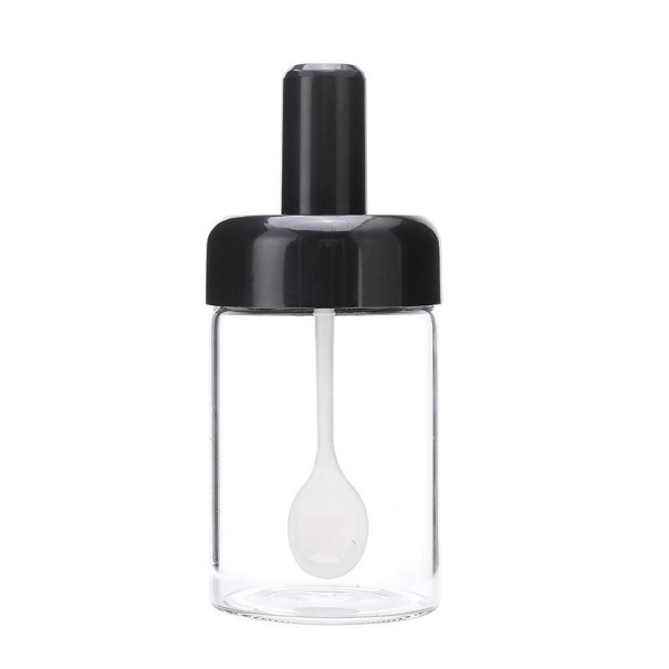 Maustepurkki lusikalla C309 musta