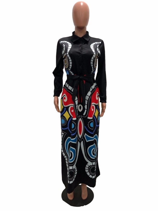 Maxi ing ruha fekete XL