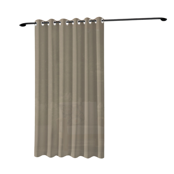 Maxi venkovní vodotěsný závěs s průchodkami, 254 × 274 cm, odolná tkanina, na vysoké pergoly, dvoupatrové altány a terasy khaki