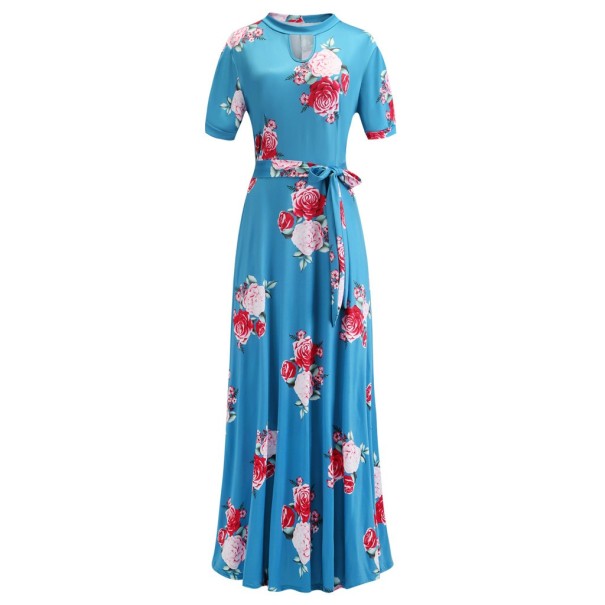 Maxikleid blau M