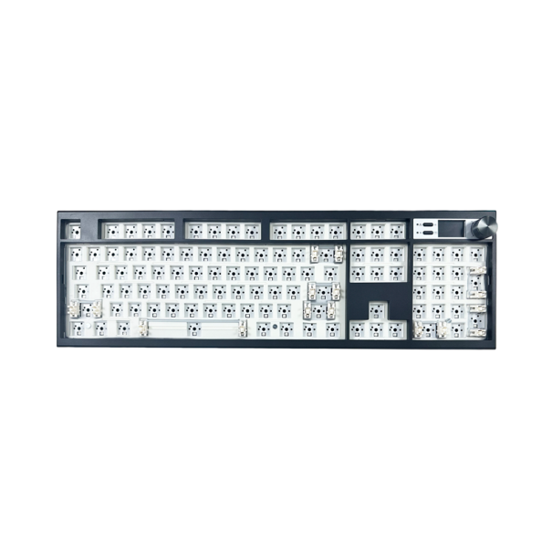 Mechanische toetsenbord 37 x 11,7 cm RGB achtergrondverlichting Zonder toetsen Aanpasbaar 4000 mAh Batterij Verbinding USB 2,4G Gaming toetsenbord zwart