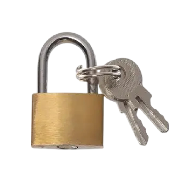 Medený visací zámok 35 x 25 mm so 3 kľúčmi kovový tretmen 3 mm zlatý bezpečnostný zámok na zavazadlá skriňky batohy
