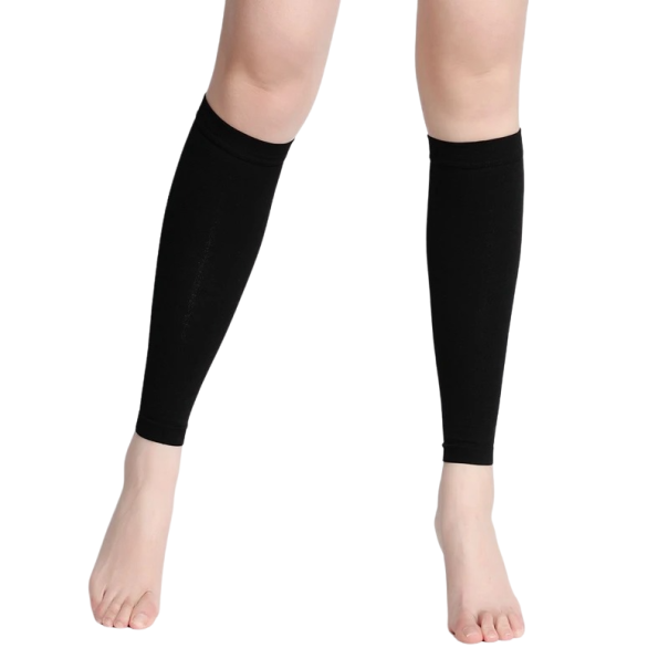 Medias de compresión contra varices Mangas de compresión Medias de compresión hasta la rodilla sin puntera negro 4XL