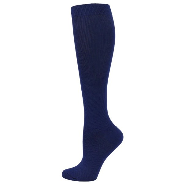 Medias de compresión contra varices Medias de compresión hasta la rodilla para hacer deporte Adecuadas para viajar azul oscuro 35-40