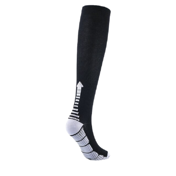 Medias de compresión hasta la rodilla T824 negro L/XL