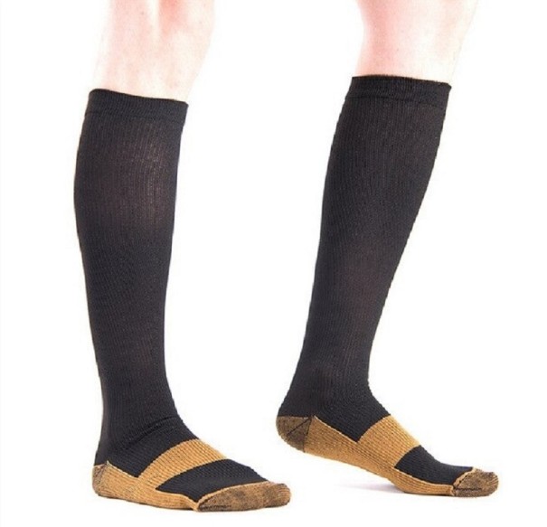 Medias de compresión hasta la rodilla T827 negro S/M