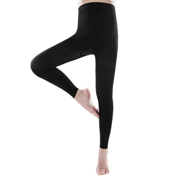 Medias de compresión para mujer Medias de compresión sin puntera Medias de compresión contra varices negro M