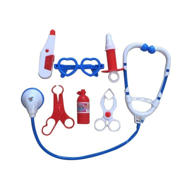 Medicinskt kit för barn 7 st blå
