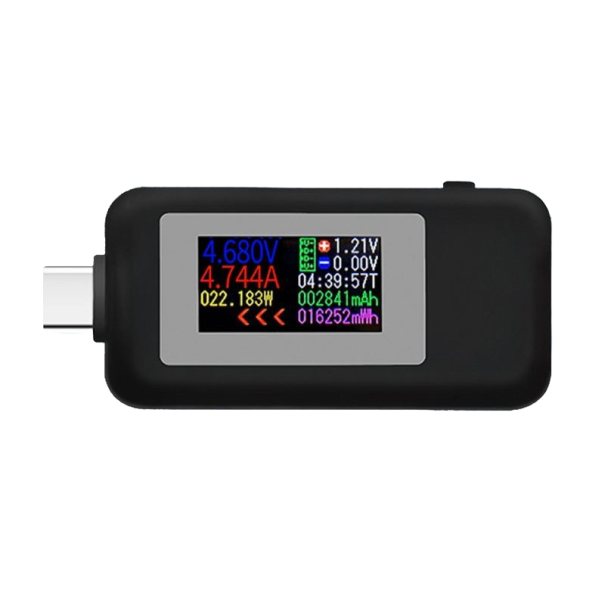 Medidor USB-C negro