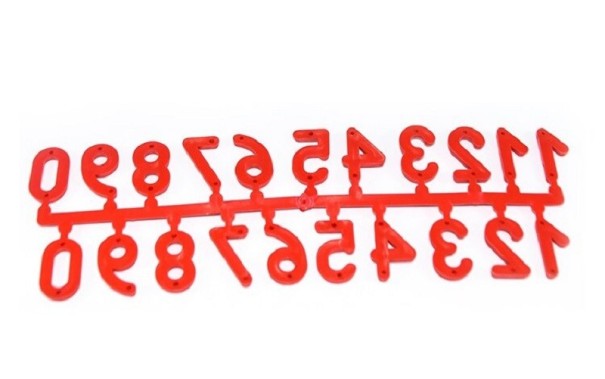 Mehiläispesien numerointi punainen