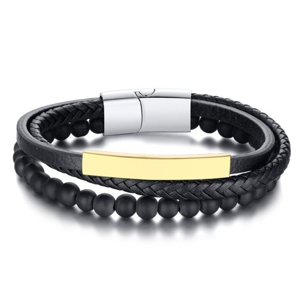 Mehrschichtiges Herrenarmband H520 22,5 cm 9