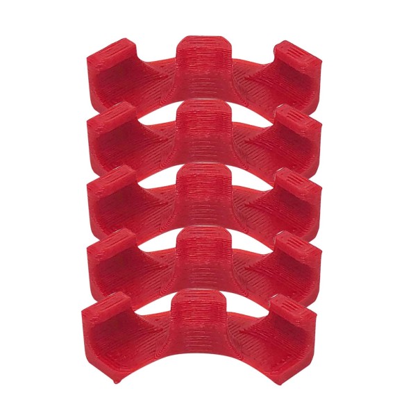 Meia-lua para dobrar plantas vermelho 5 un