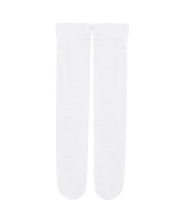 Meias altas coloridas para raparigas branco