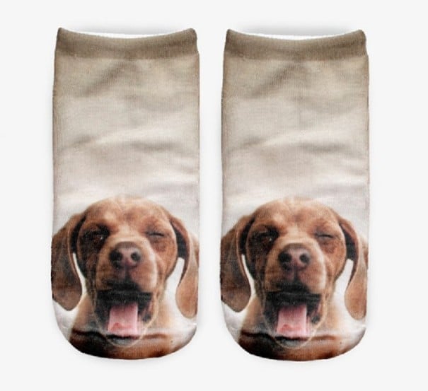 Meias com estampado 3D de animais A1484 5