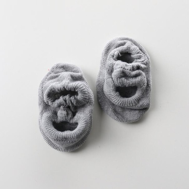 Meias curtas para crianças A1493 cinzento