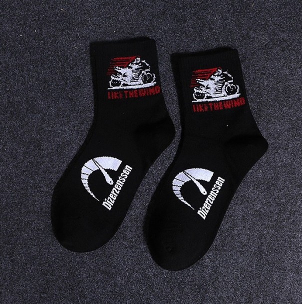 Meias masculinas com estampado A1426 4