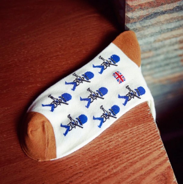 Meias para Homens - Guardião Britânico laranja