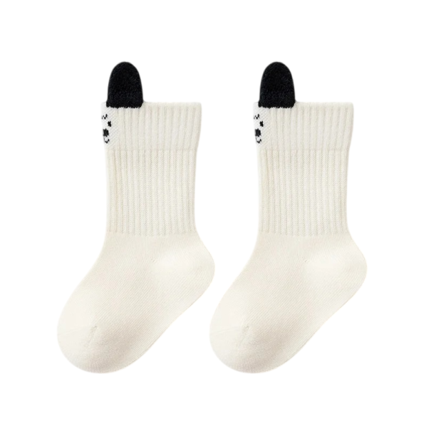 Meias unisex para crianças com motivos de animais Algodão nylon elastano Meias coloridas e confortáveis para crianças meias elásticas para uso diário branco 3-5 anos
